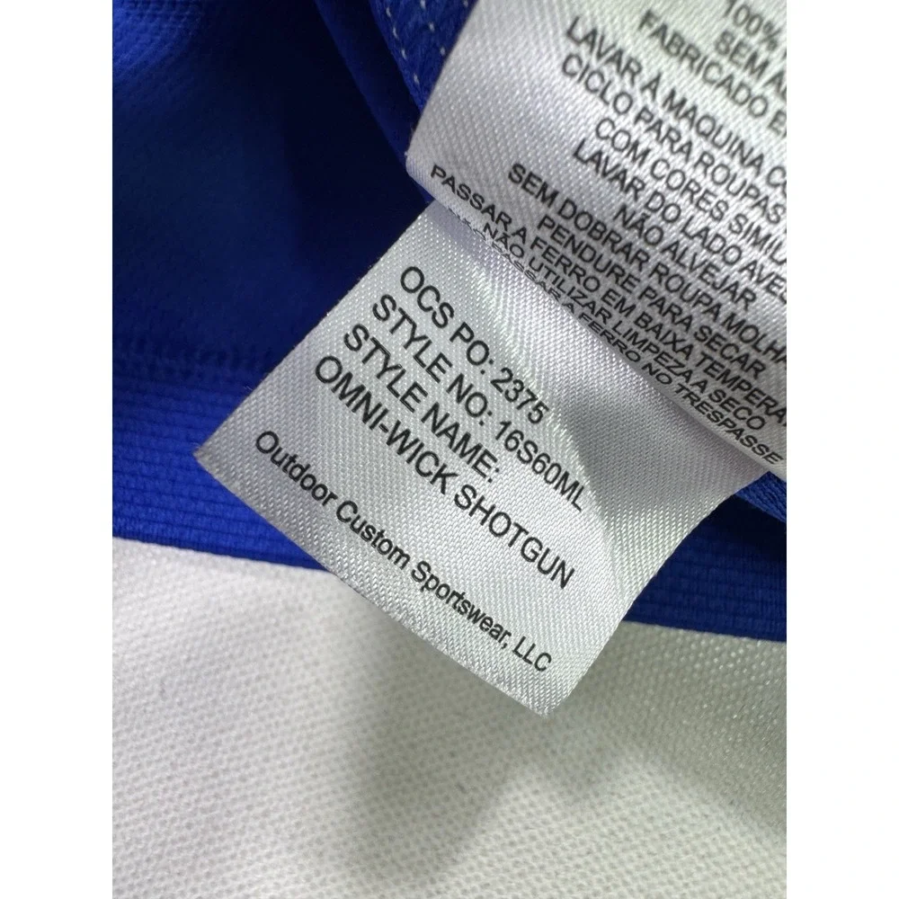 Columbia Golf Men Large Omni-Wick Shotgun 1/4 Zip Philadelphia 76ers NBA Blue